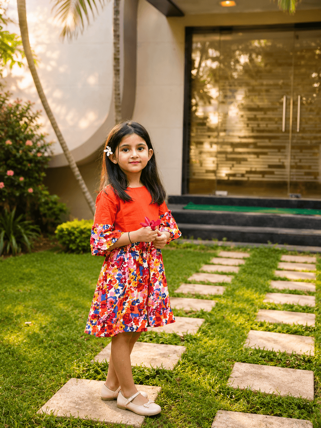 Totli lookbook outfit one — colourful kidswear
