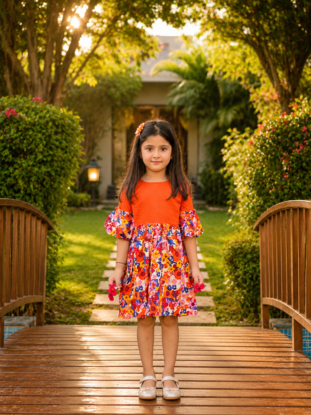 Totli tales -Candy Bloom frock