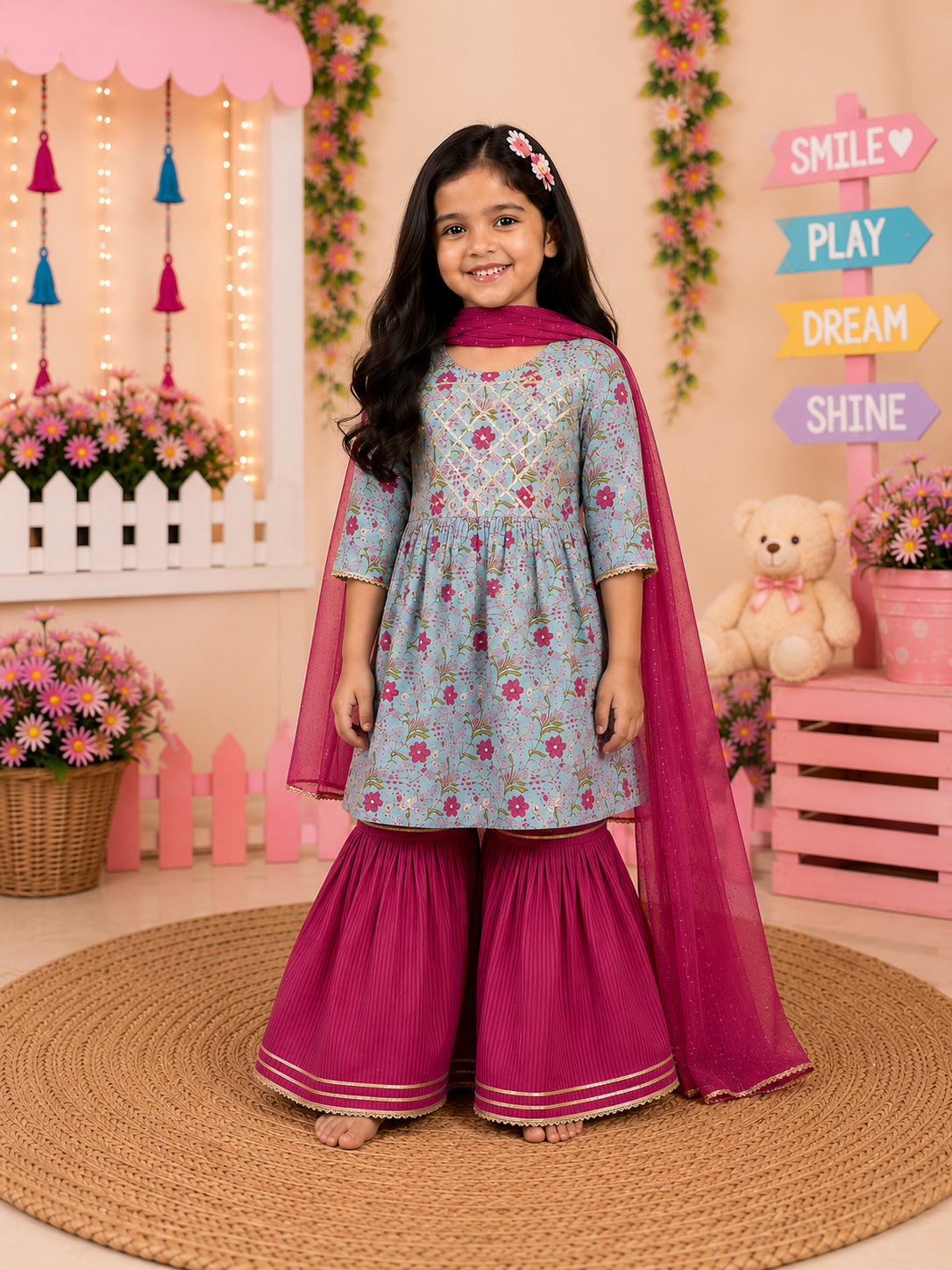 Totli Tales Blossom Charm Sharara Set